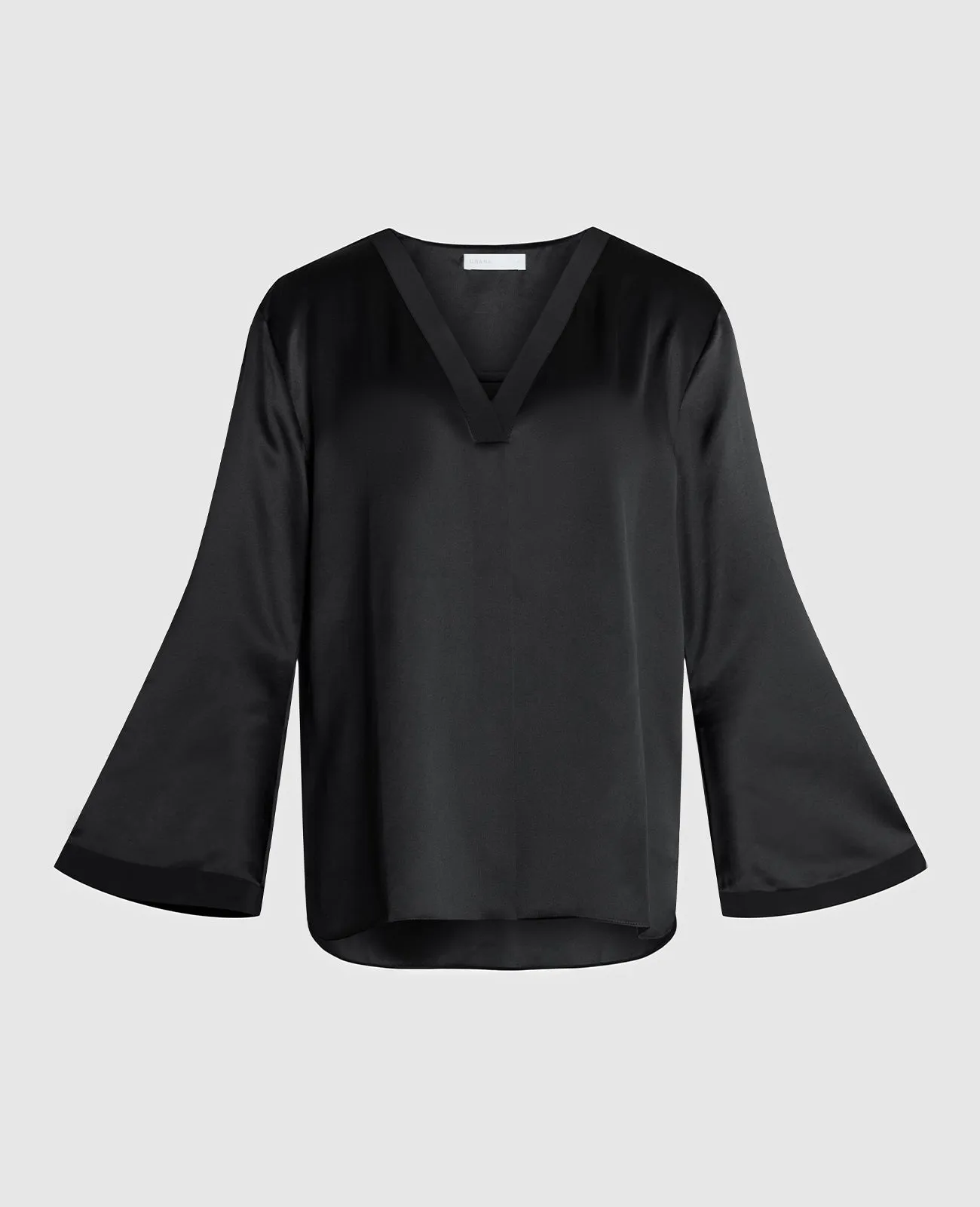 Silk Pyjamas V-Neck Pull Over Blouse