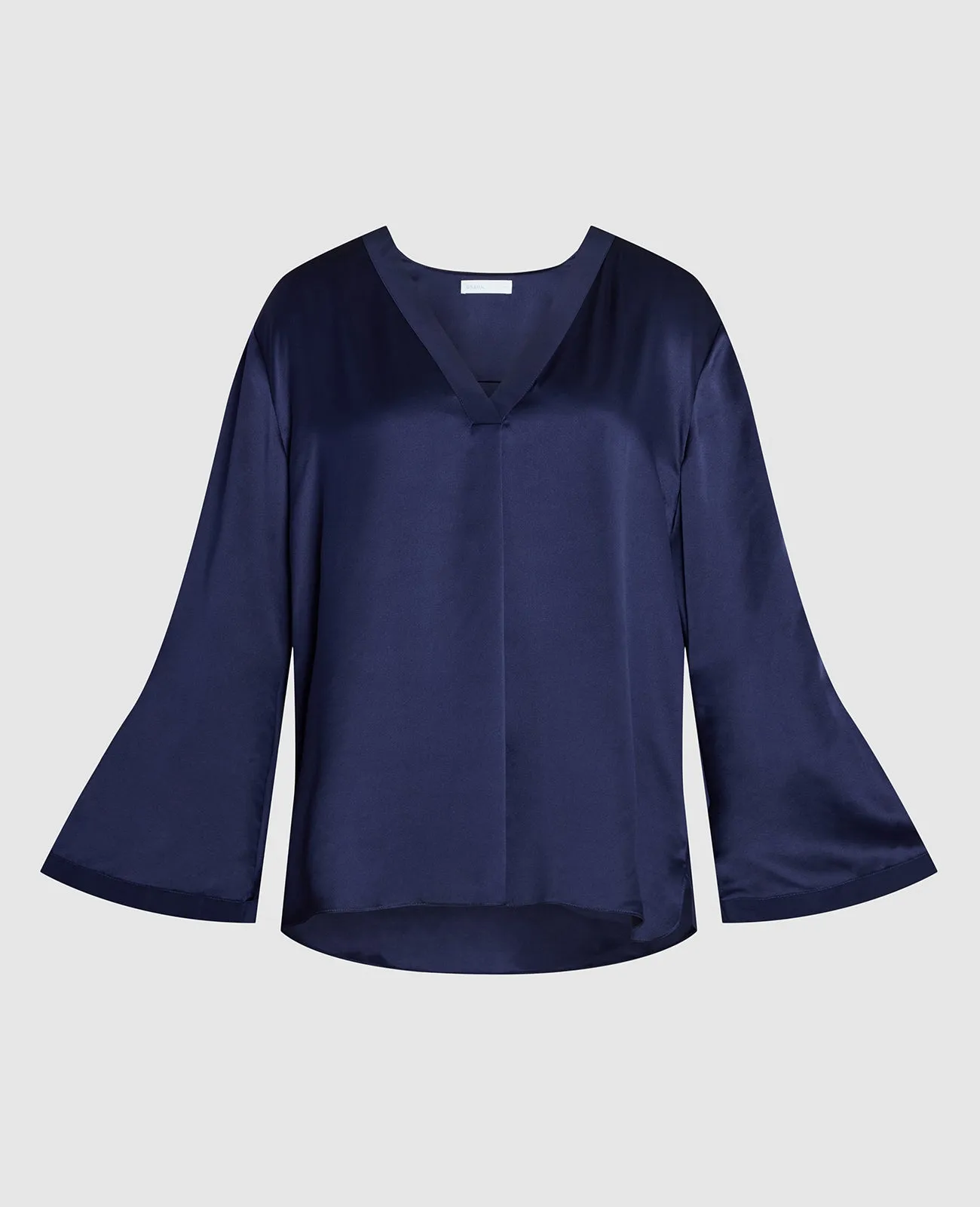 Silk Pyjamas V-Neck Pull Over Blouse