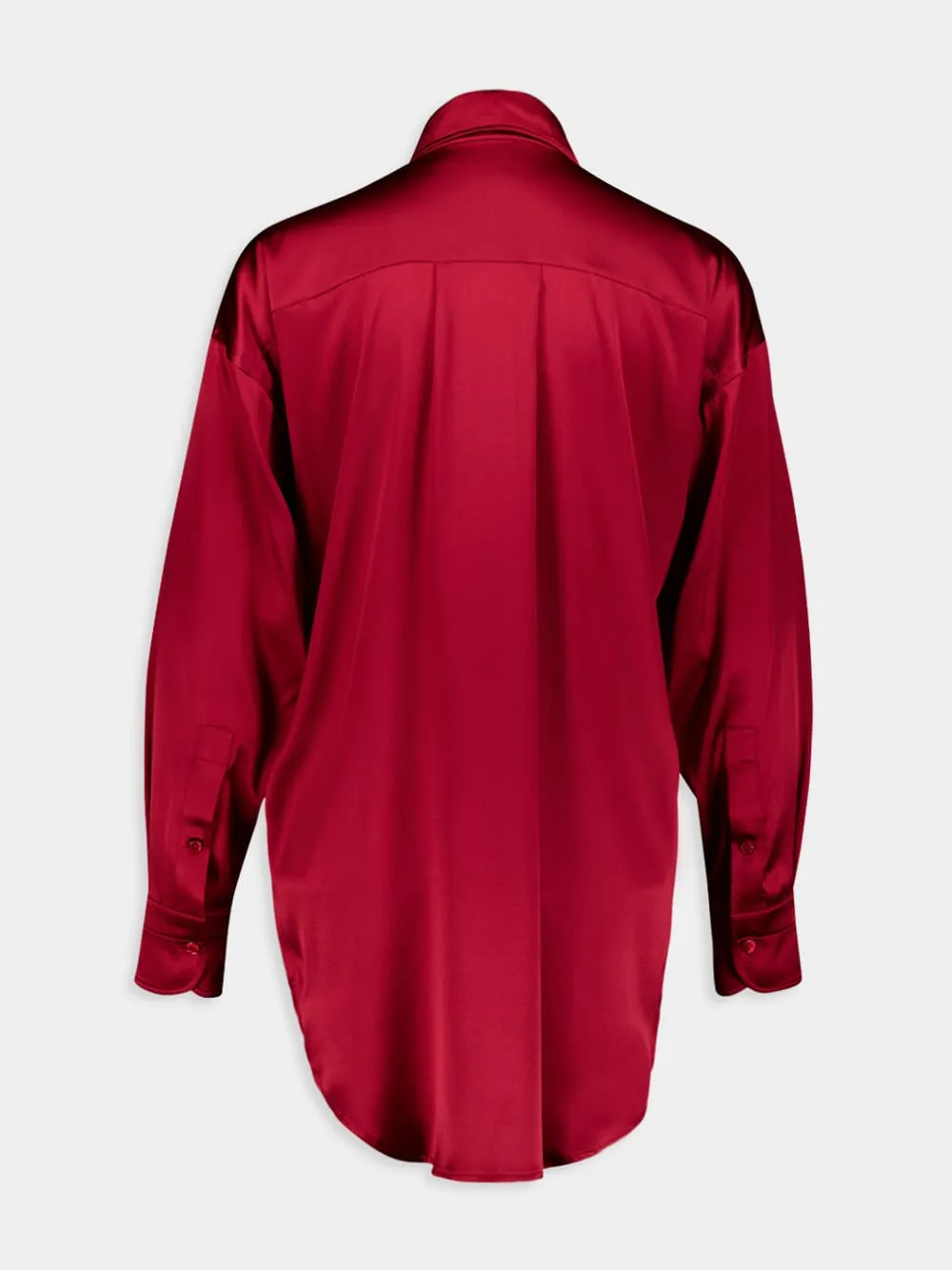 Silk Satin Relaxed Fit Shirt