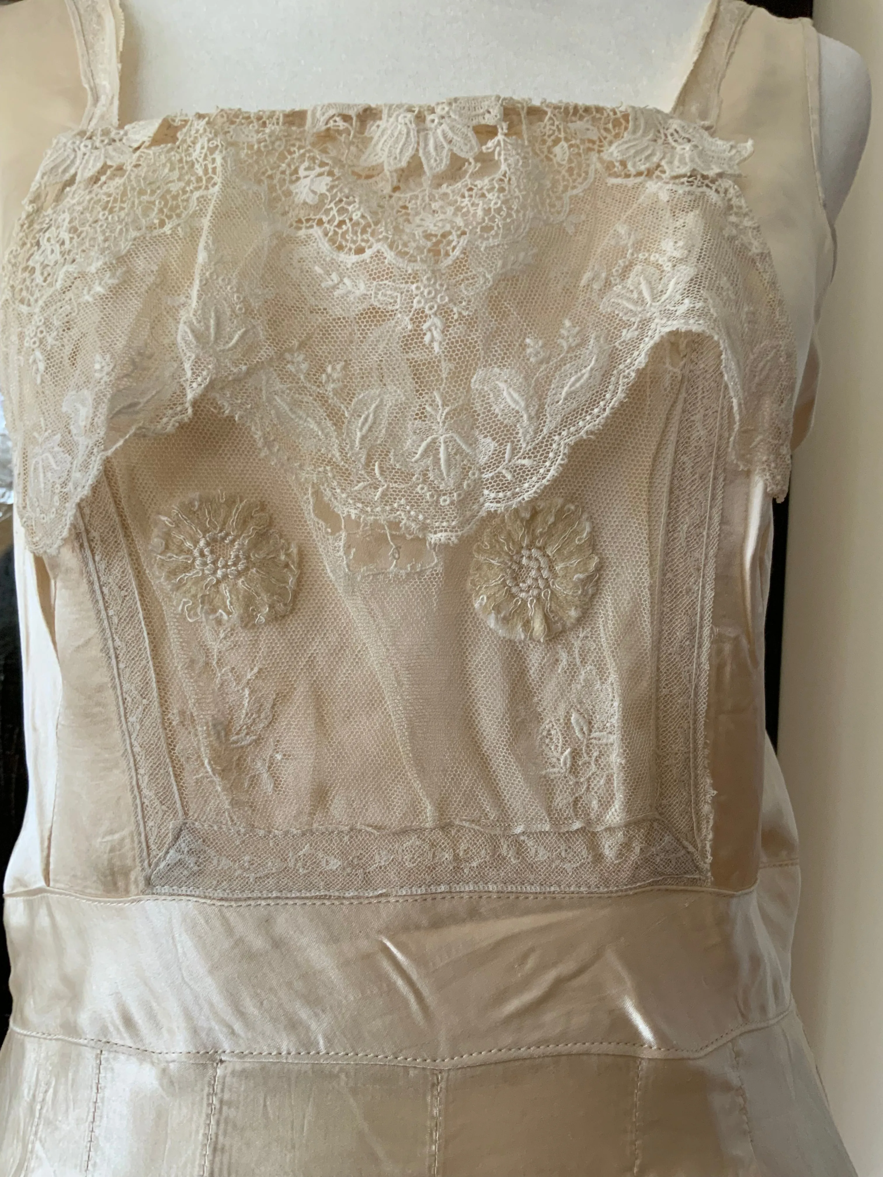 Silk Wedding Dress - 20s - 20F