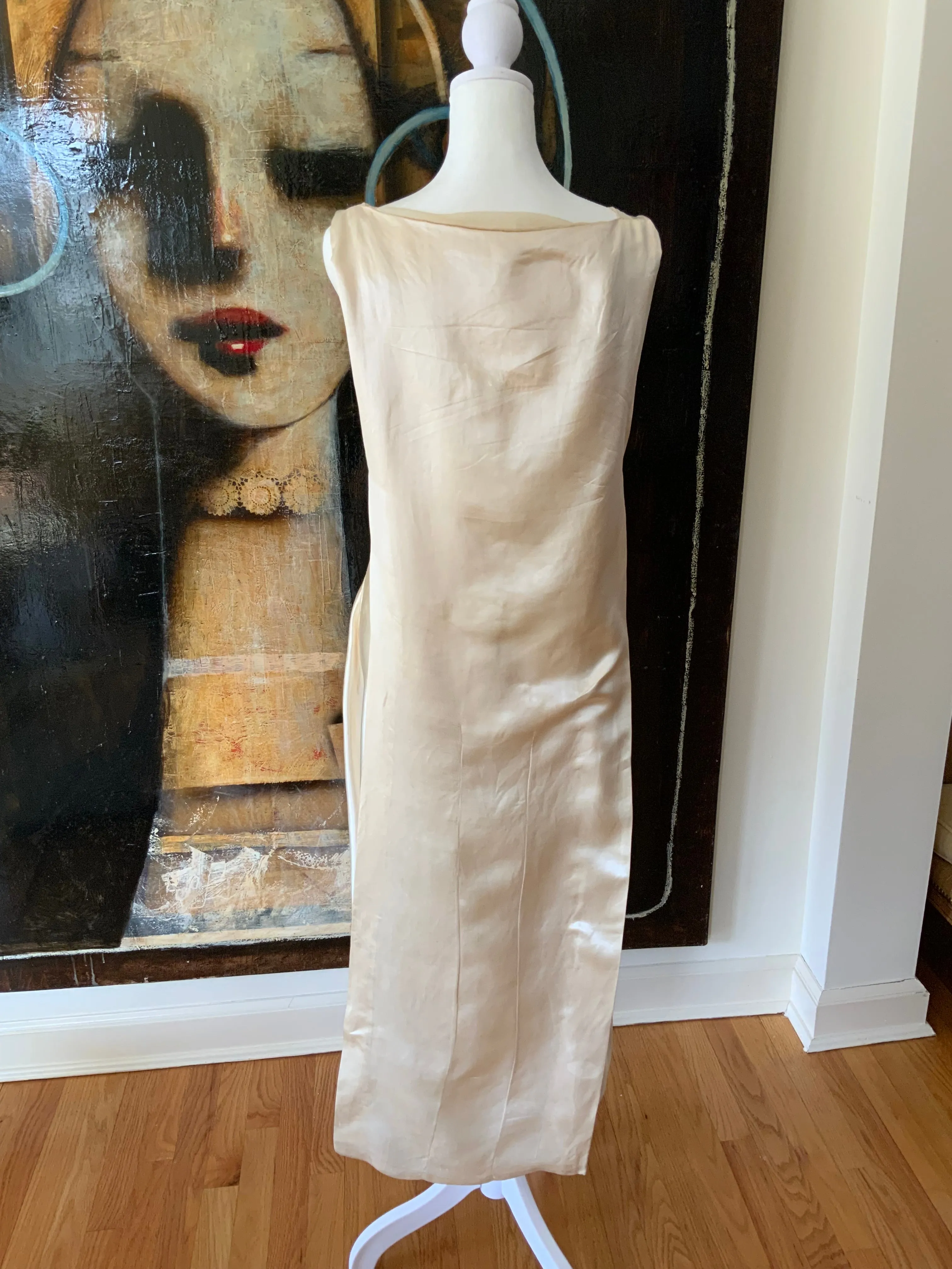 Silk Wedding Dress - 20s - 20F