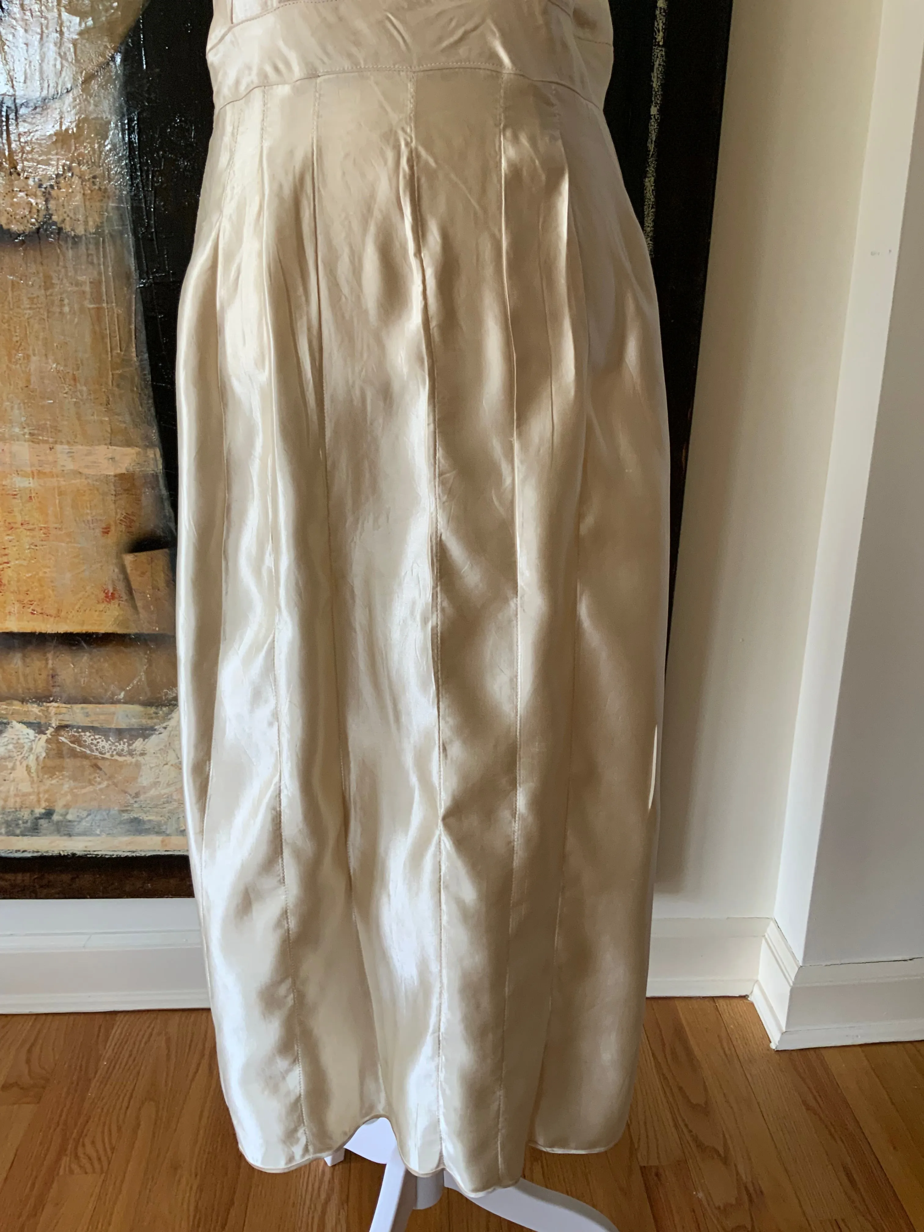Silk Wedding Dress - 20s - 20F