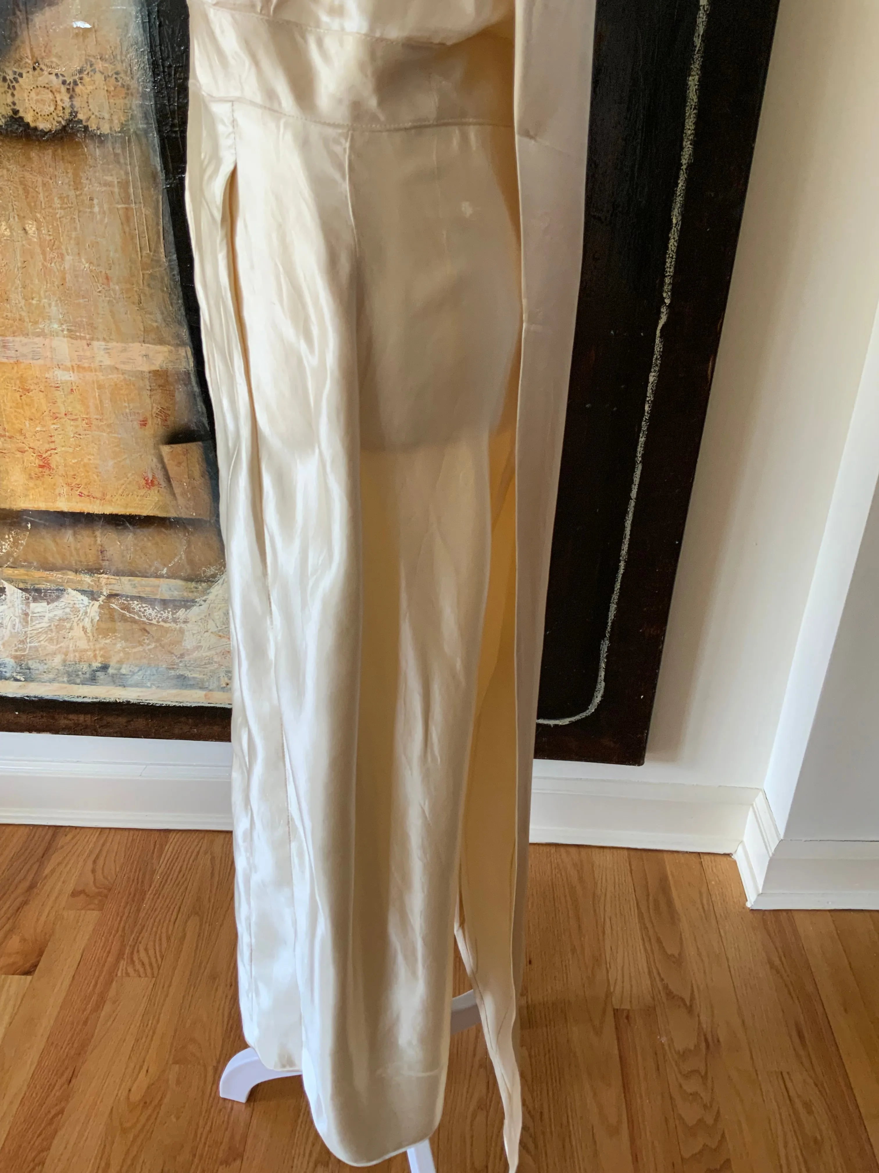Silk Wedding Dress - 20s - 20F
