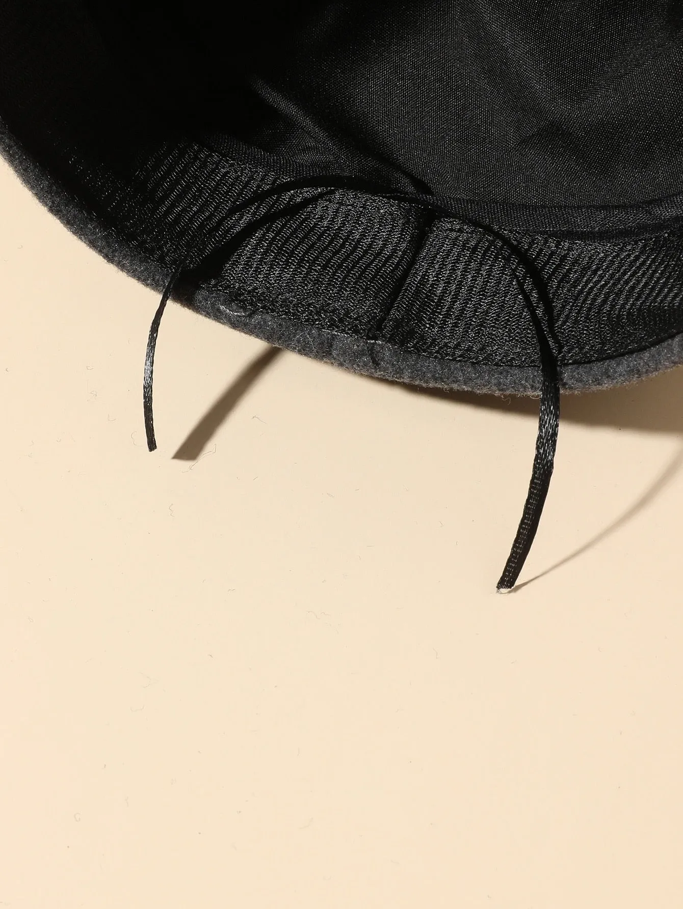 Simple Baker Boy Hat - Black