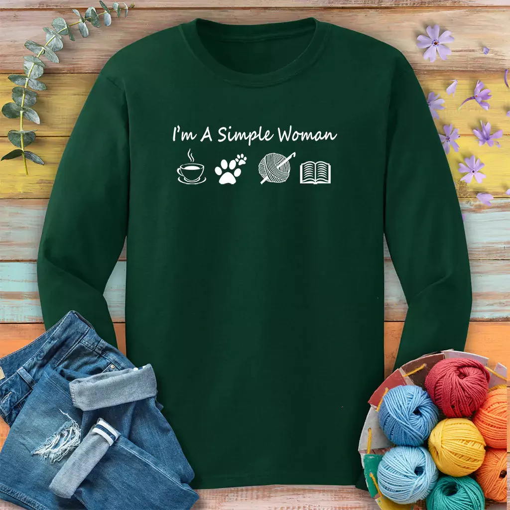 Simple Crocheter Long Sleeve T-shirt