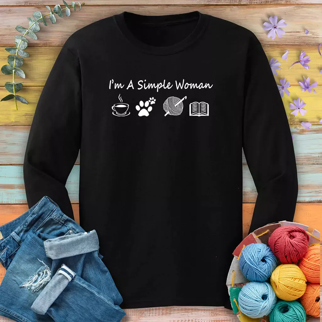 Simple Crocheter Long Sleeve T-shirt