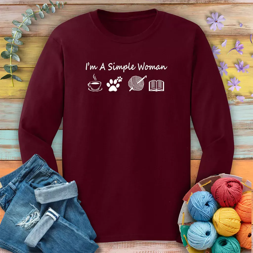 Simple Crocheter Long Sleeve T-shirt