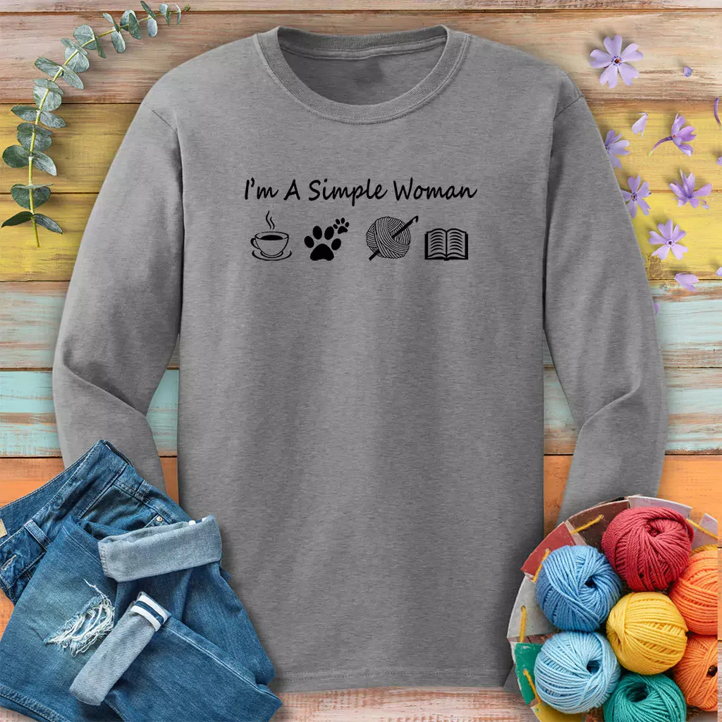 Simple Crocheter Long Sleeve T-shirt