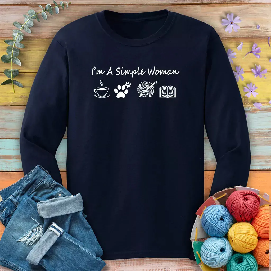 Simple Crocheter Long Sleeve T-shirt