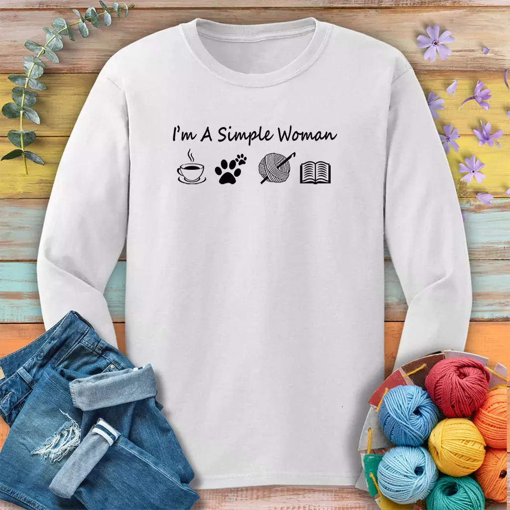 Simple Crocheter Long Sleeve T-shirt