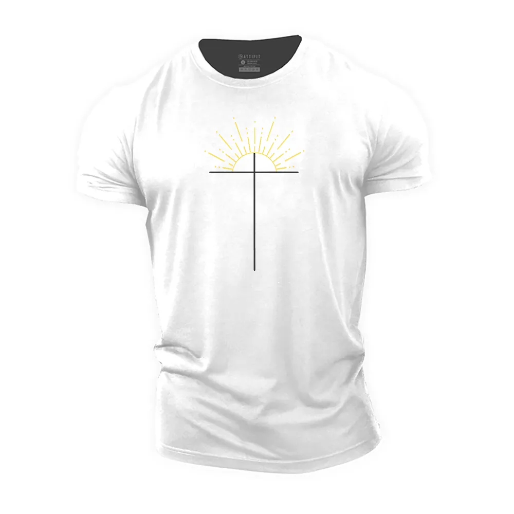 Simple Cross Cotton T-Shirt
