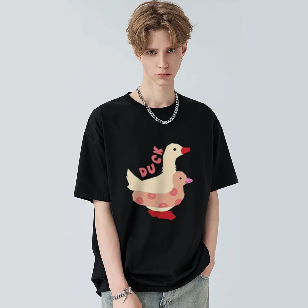 Simple Duck Print T-shirt