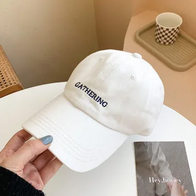 Simple retro alphabet baseball cap