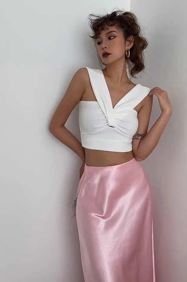 Sleeveless Tank Tops Fitted Basic Shirt