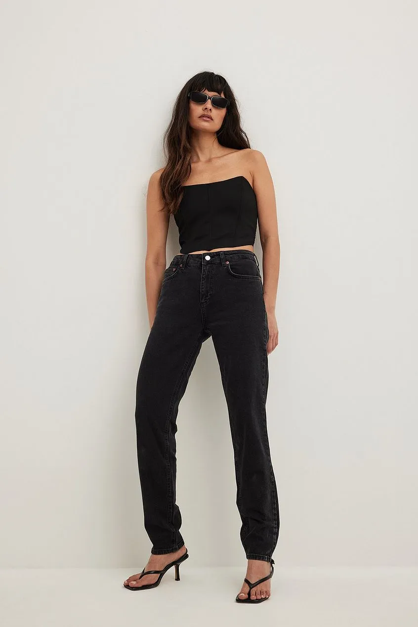 Slim Mid Waist Jeans For Womens