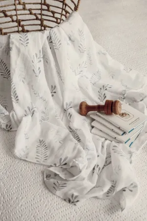 Snuggle Hunny Organic Cotton Muslin Wrap - Wild Fern
