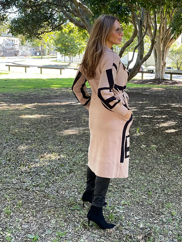 Soft Camel Knit Coat