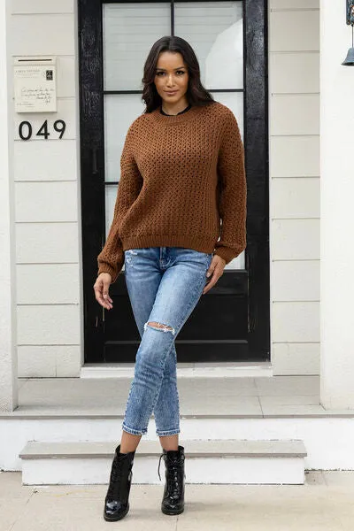 Soft Knit Crewneck Sweater [4 Colors]