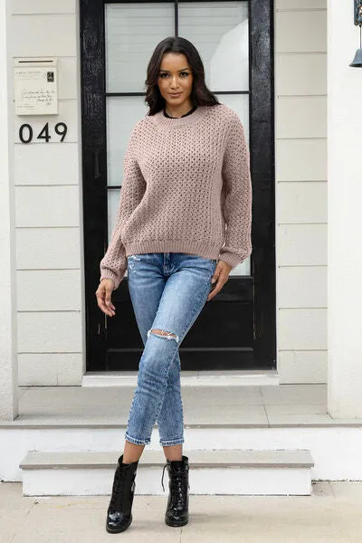 Soft Knit Crewneck Sweater [4 Colors]