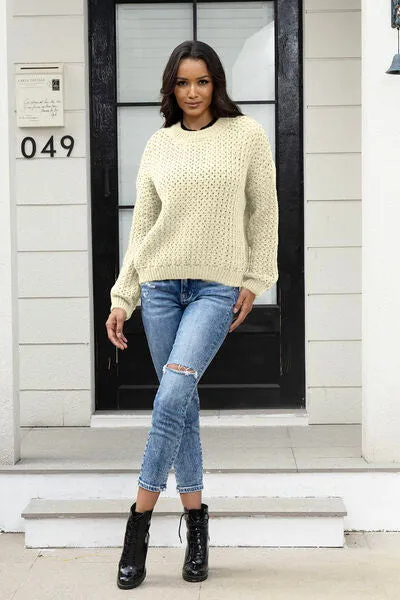 Soft Knit Crewneck Sweater [4 Colors]