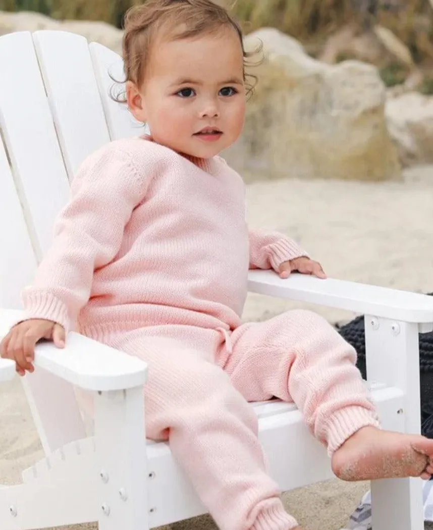 Soft Pink Knit Pant
