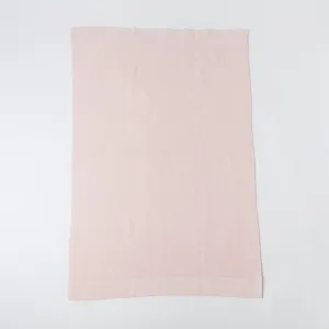 Soft Pink Sweater Knit Cotton Baby Blanket