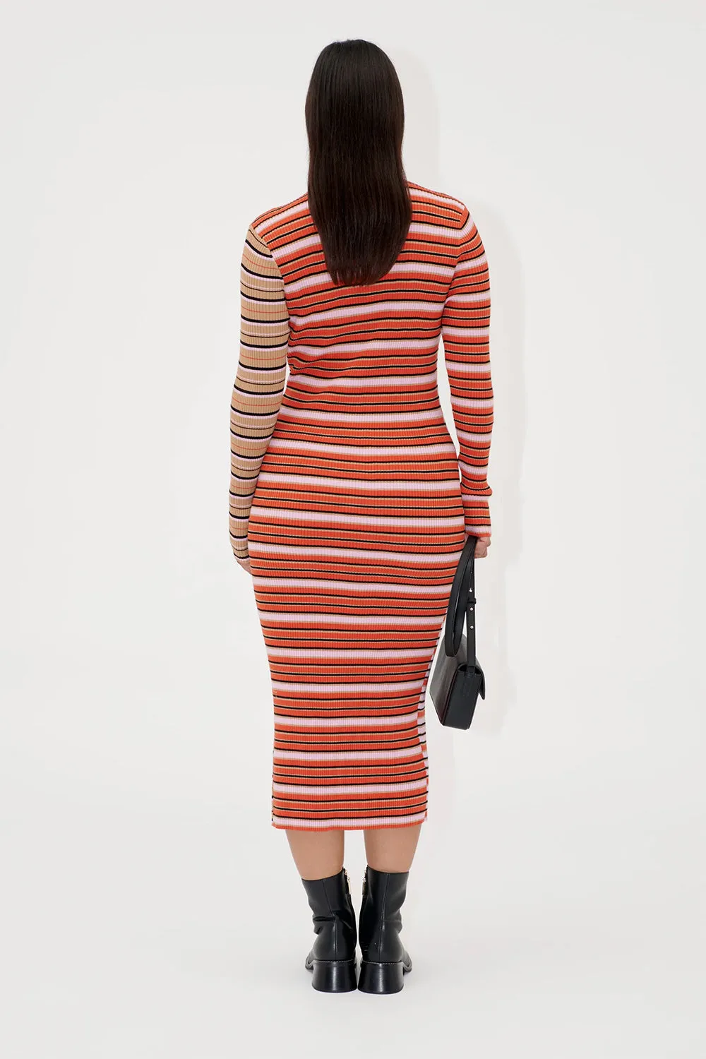 Soft Rib Long Sleeve Dress