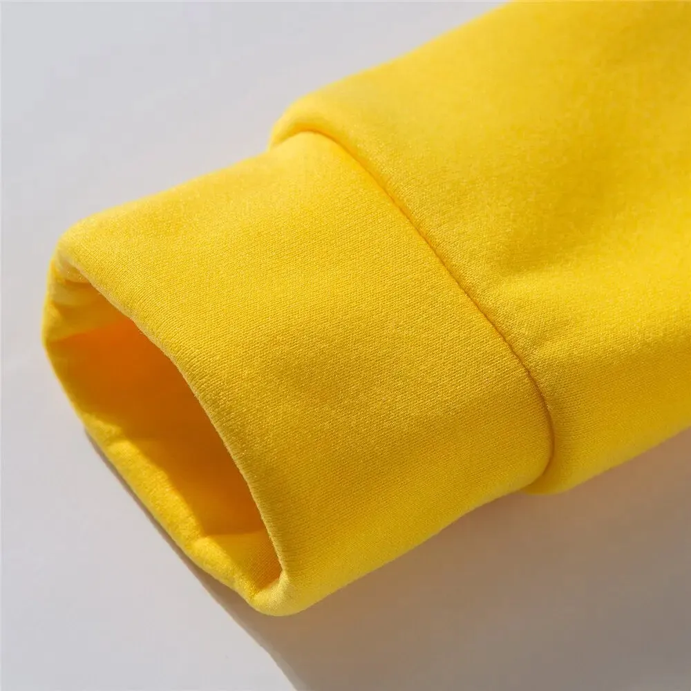Solid Color Zipper Hoodie