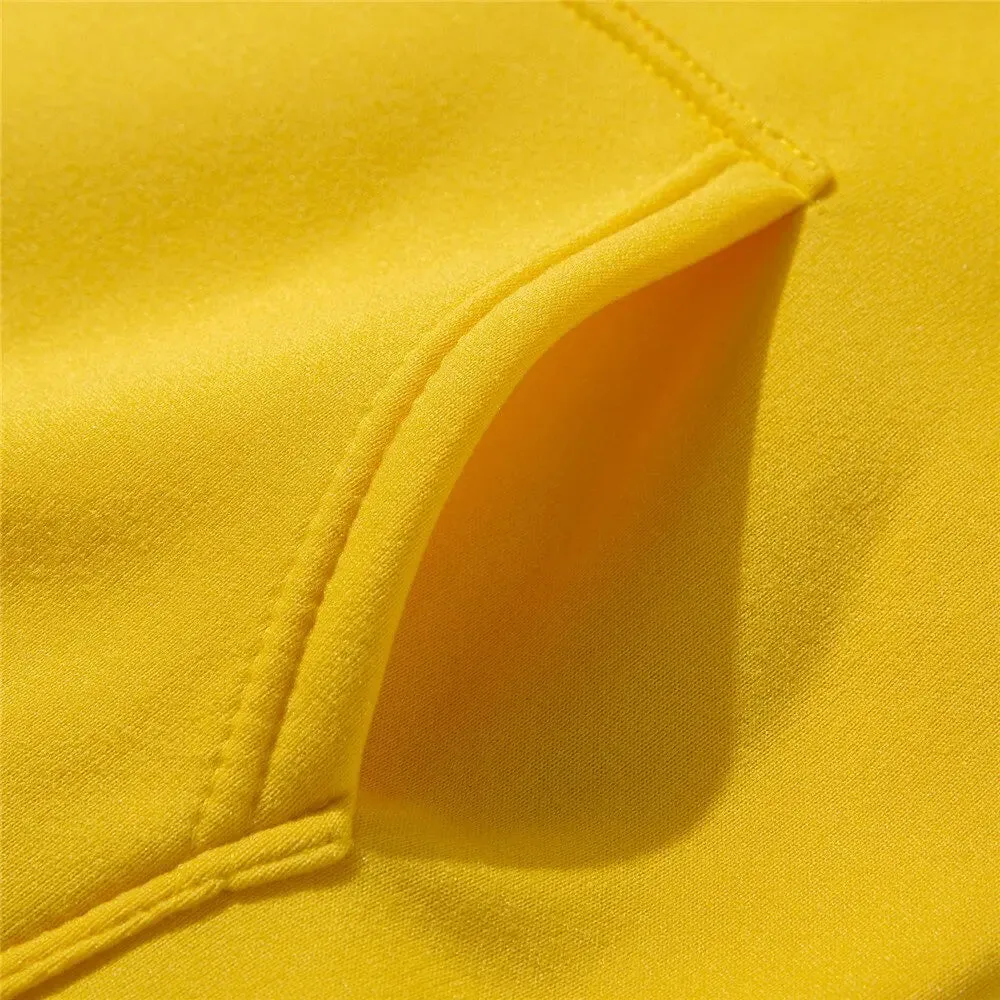 Solid Color Zipper Hoodie