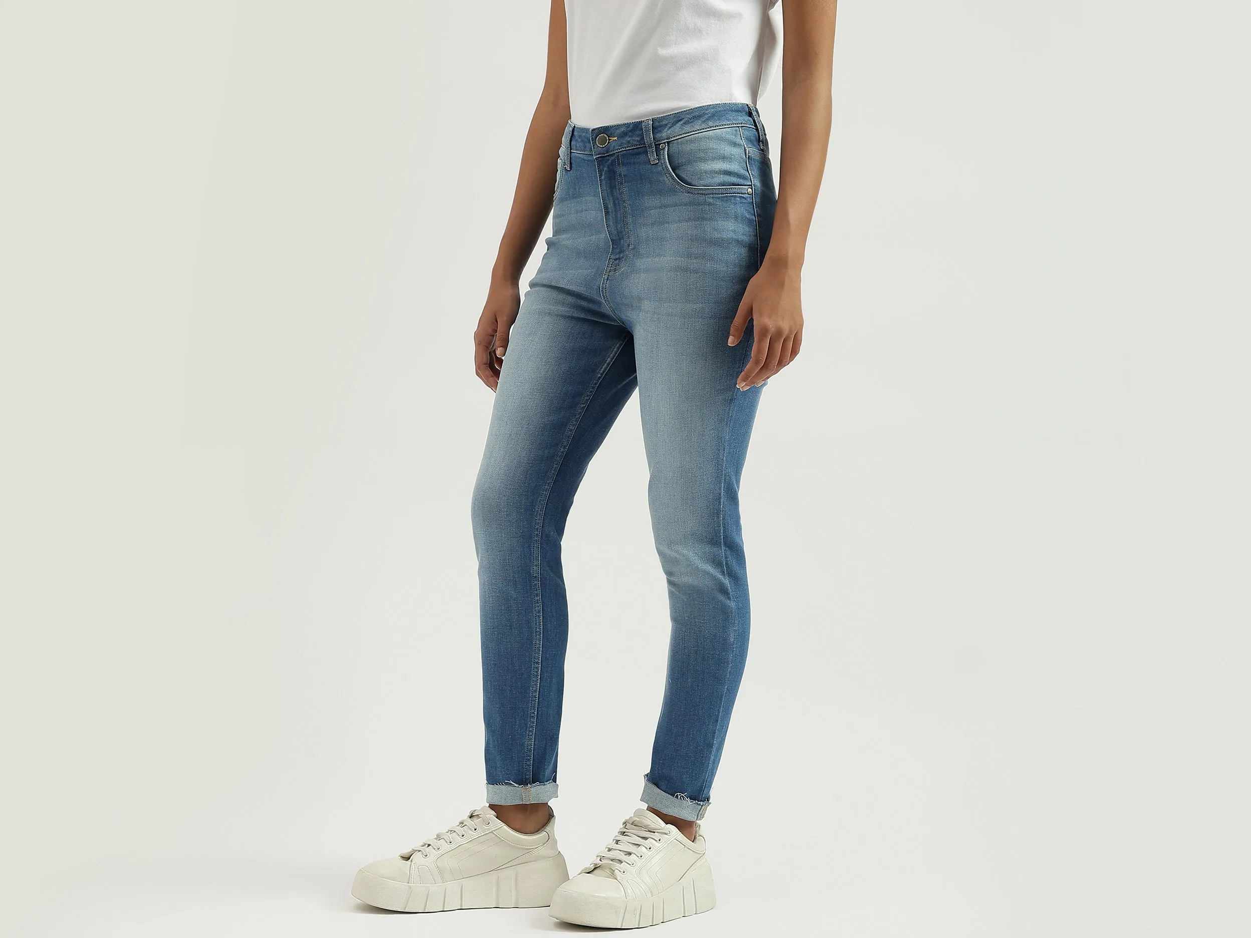 Solid Skinny Fit Jeans