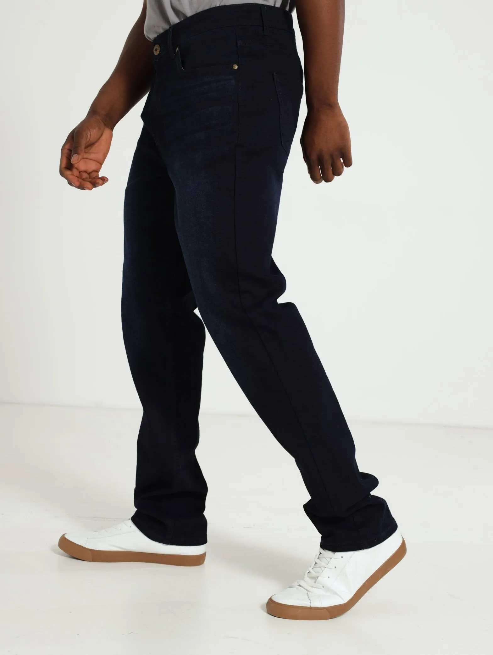 Solid Slim Fit Denim Jean - Blue/Black