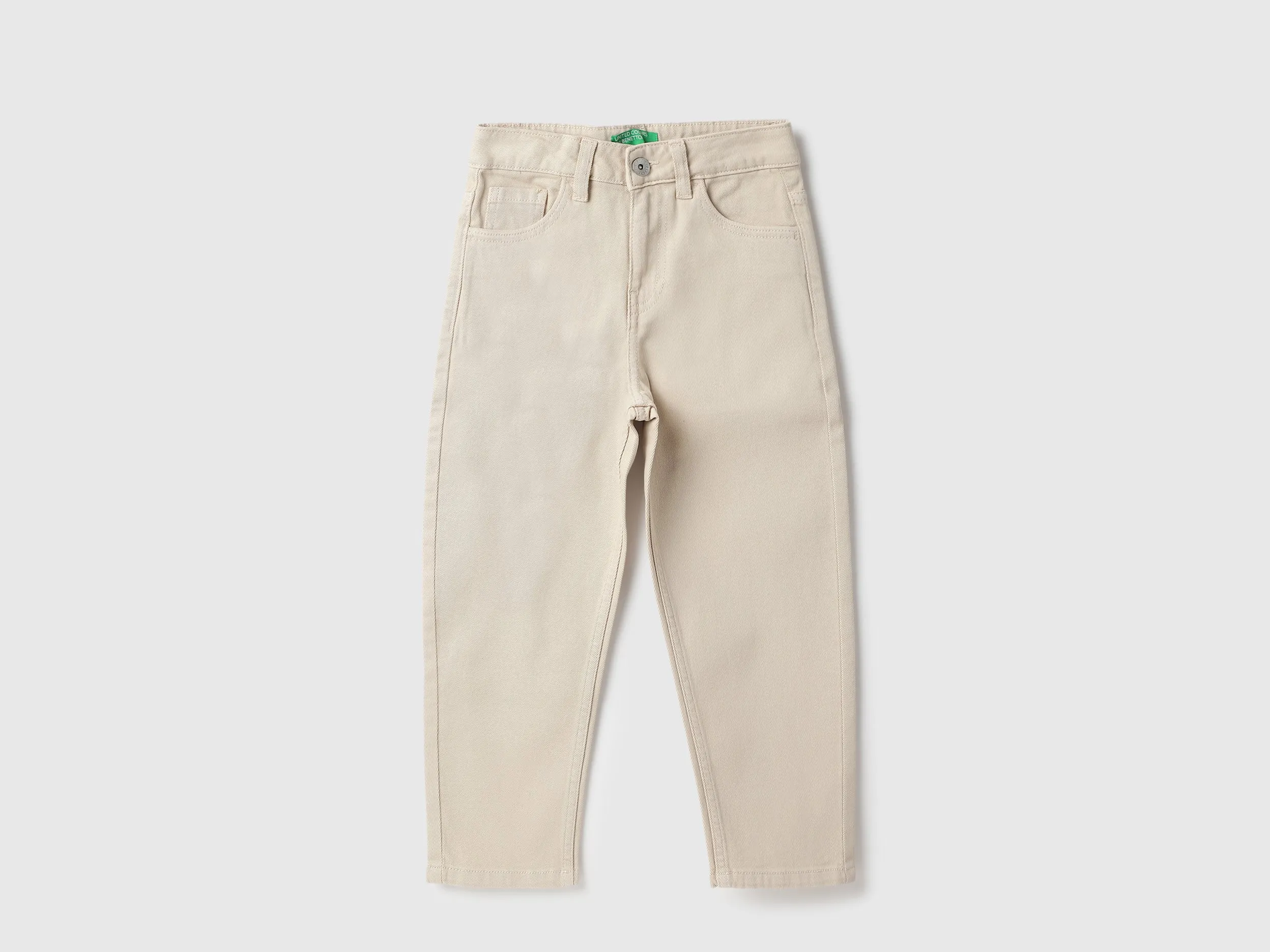 Solid Slouchy Fit Denim Jeans