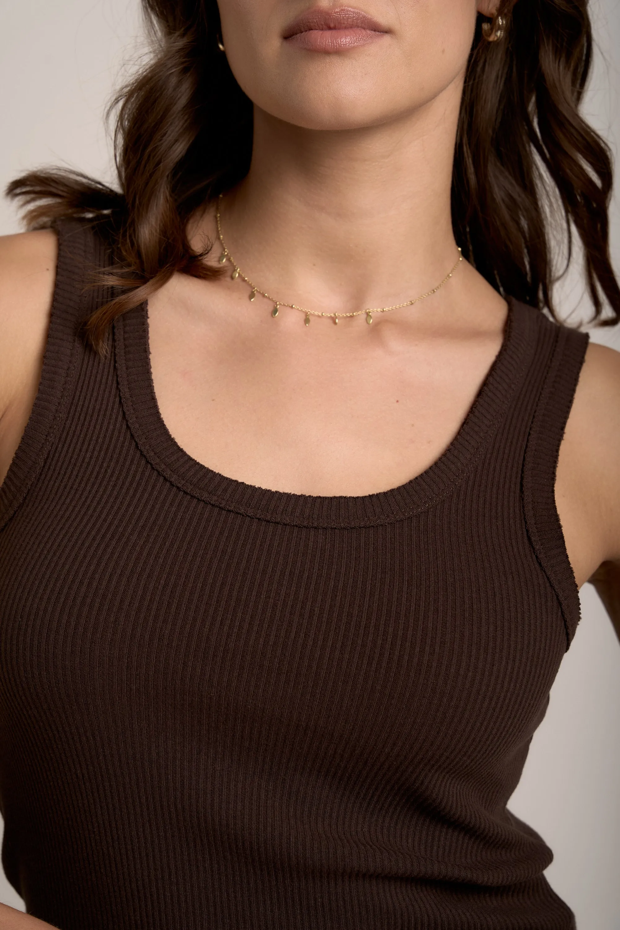 Sophie Organic Cotton Ribbed Tank
