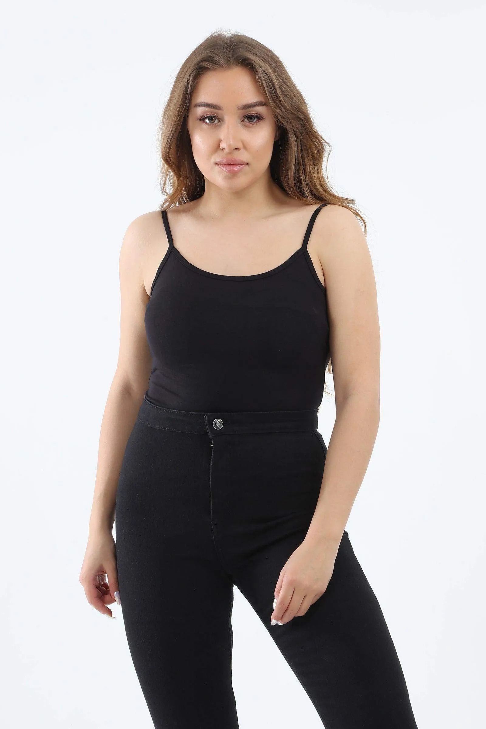 Spaghetti Straps Plain Tank Top