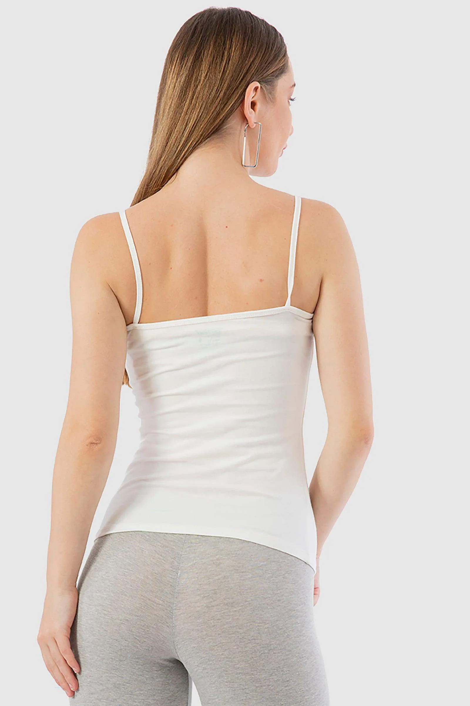 Spaghetti Straps Plain Tank Top