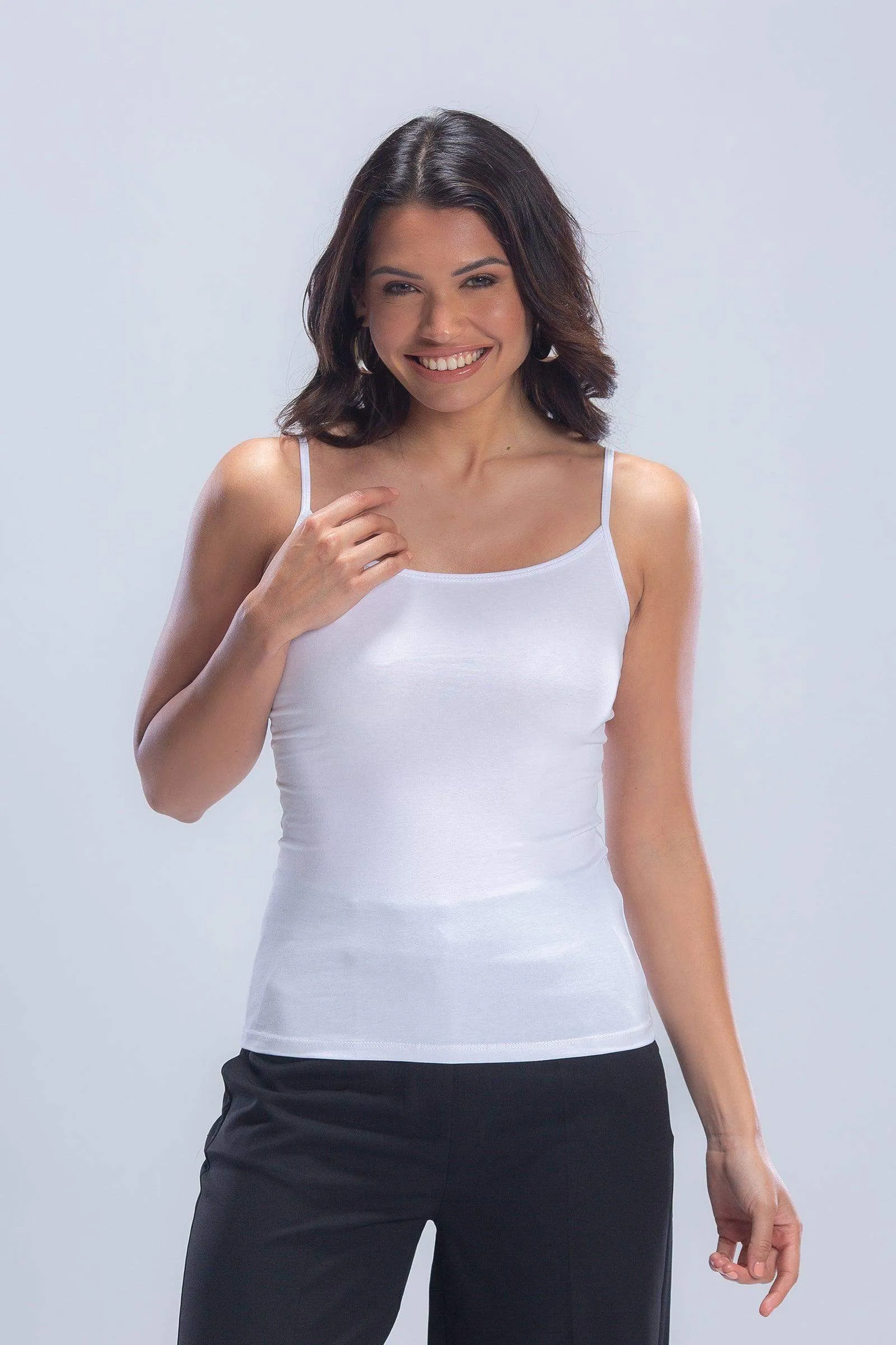 Spaghetti Straps Plain Tank Top