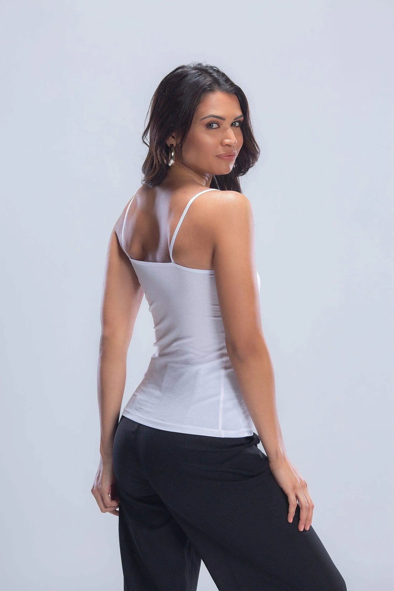 Spaghetti Straps Plain Tank Top