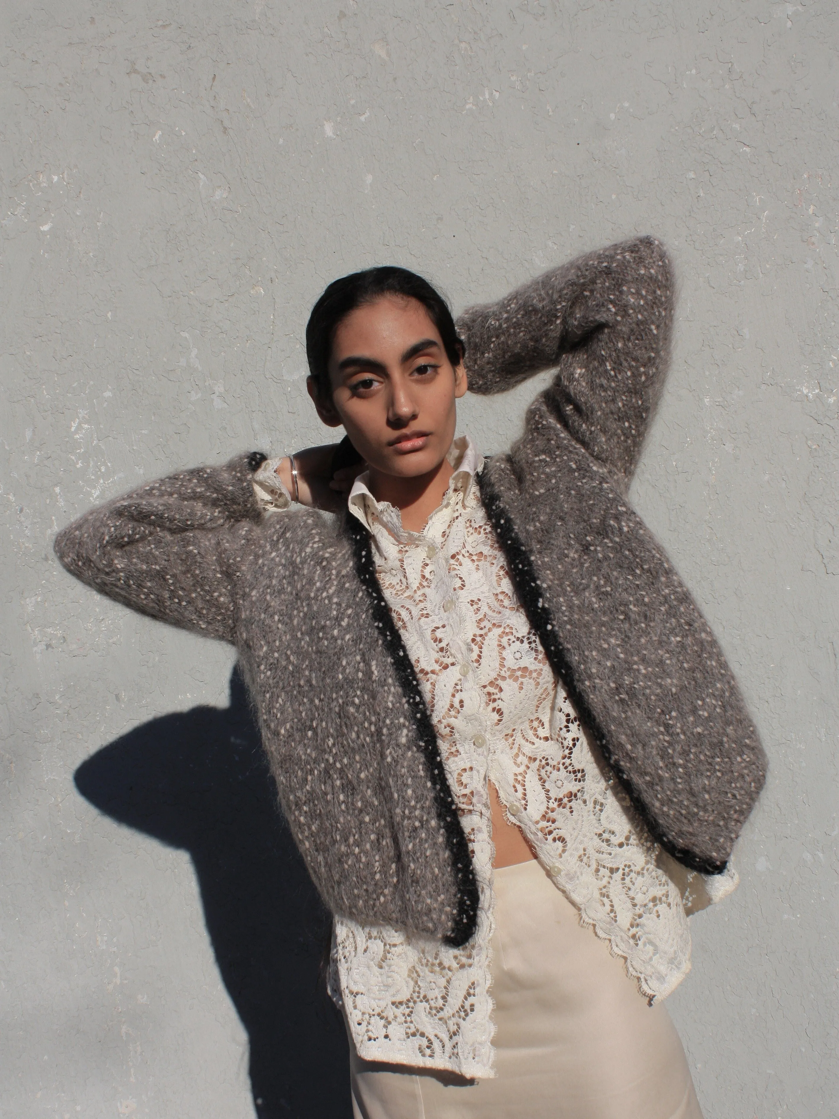 Speckled Mohair Knit