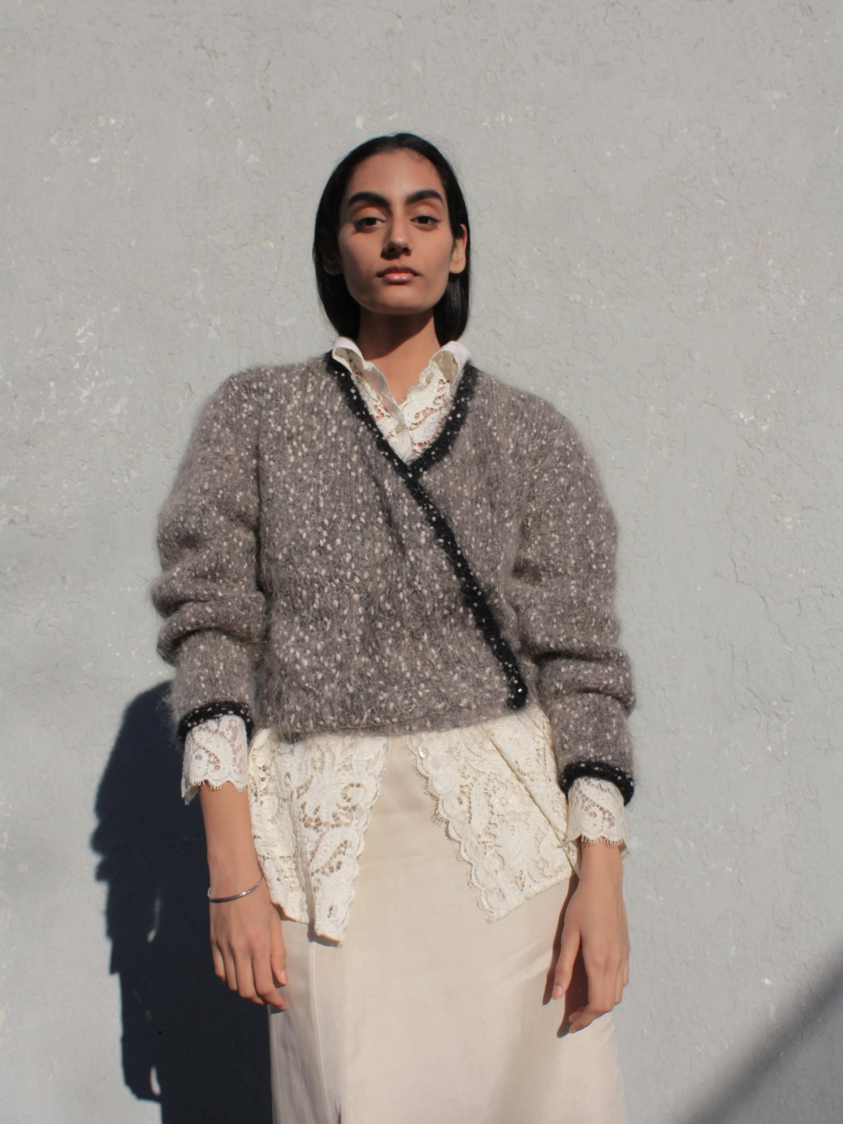 Speckled Mohair Knit
