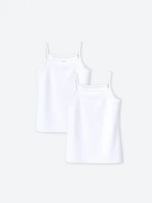 Square Neck Girls Tank Top 2-Pack