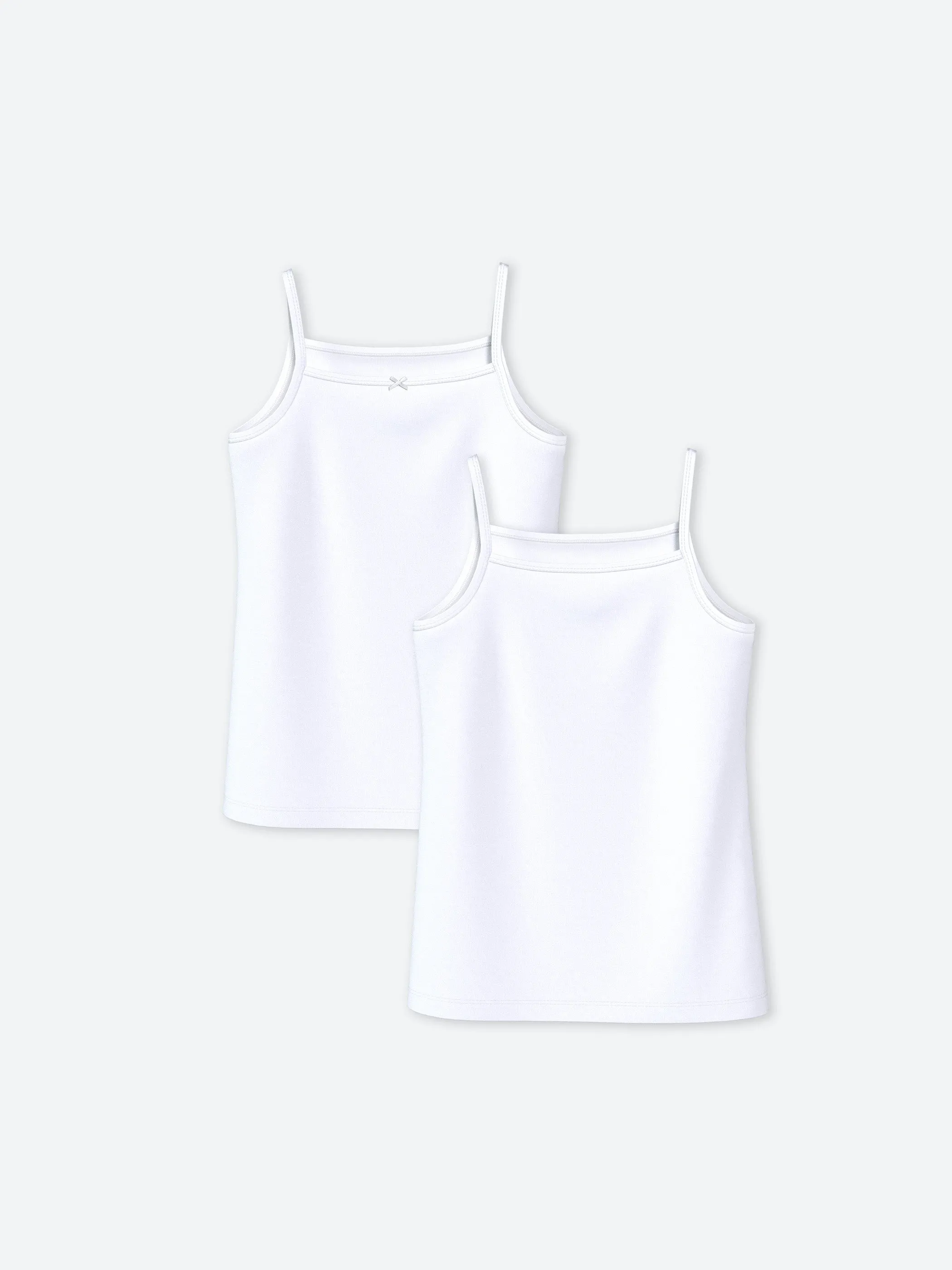 Square Neck Girls Tank Top 2-Pack