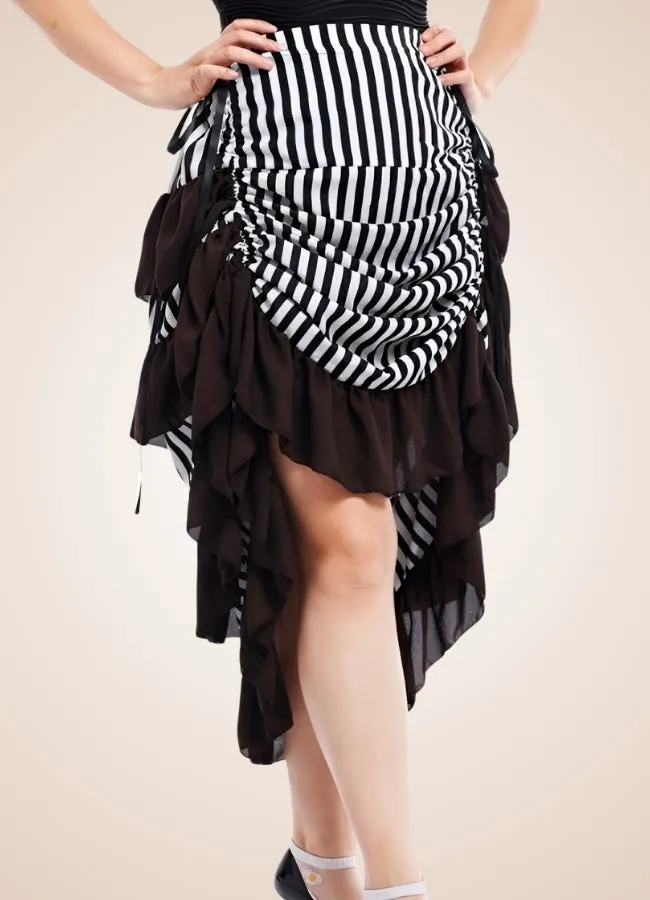 Steampunk Medieval Stripped Skirt
