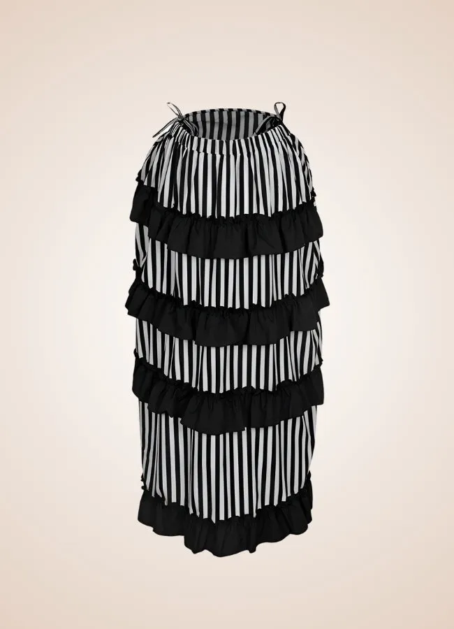 Steampunk Medieval Stripped Skirt