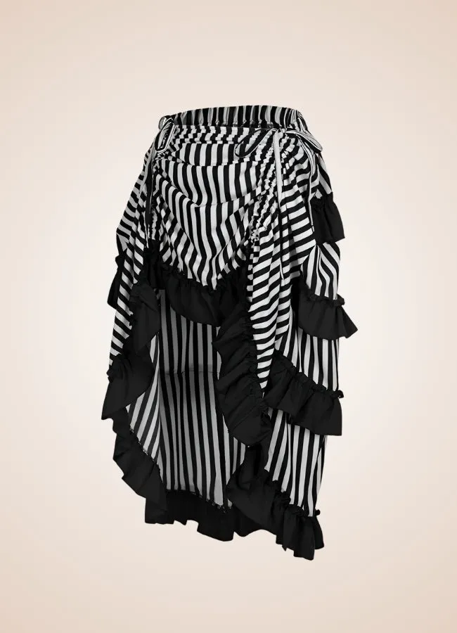 Steampunk Medieval Stripped Skirt