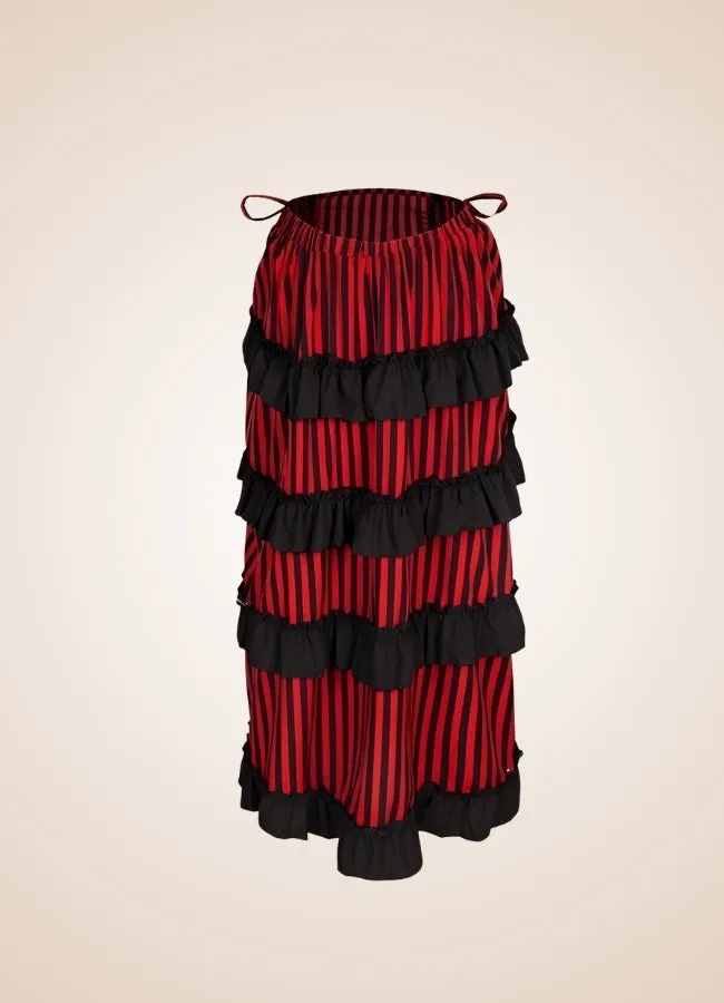 Steampunk Medieval Stripped Skirt