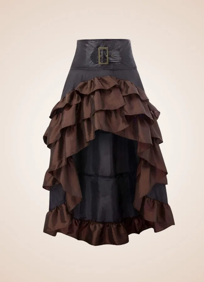 Steampunk Pirate Ruffled Skirt
