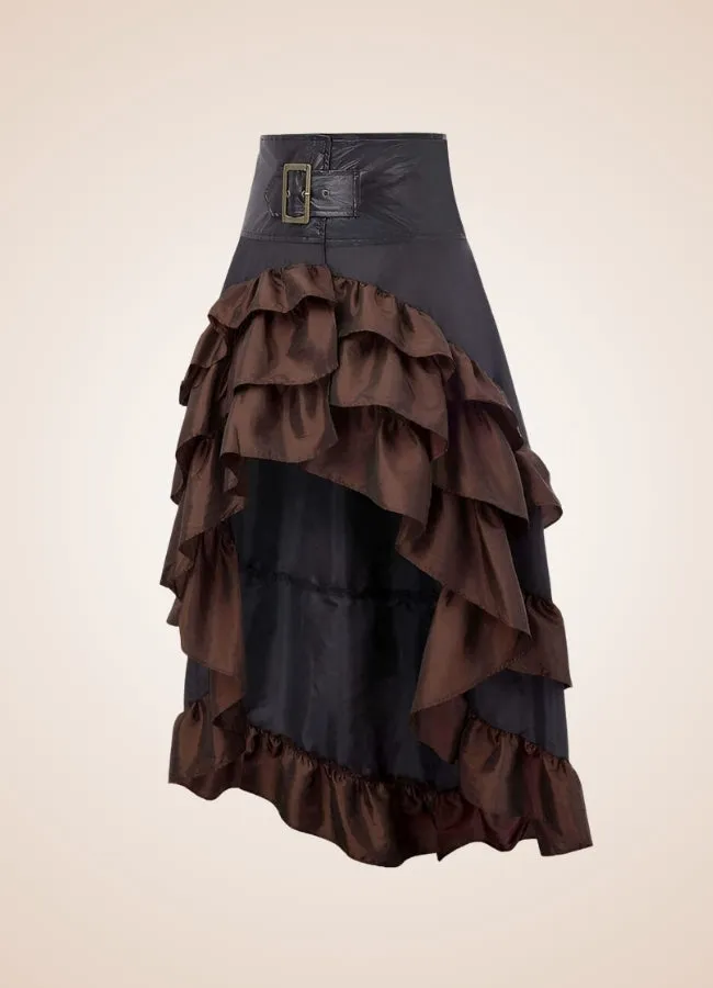 Steampunk Pirate Ruffled Skirt