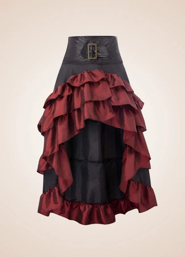 Steampunk Pirate Ruffled Skirt