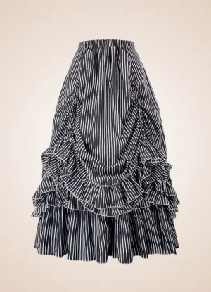 Steampunk Stripped Maxi Skirt