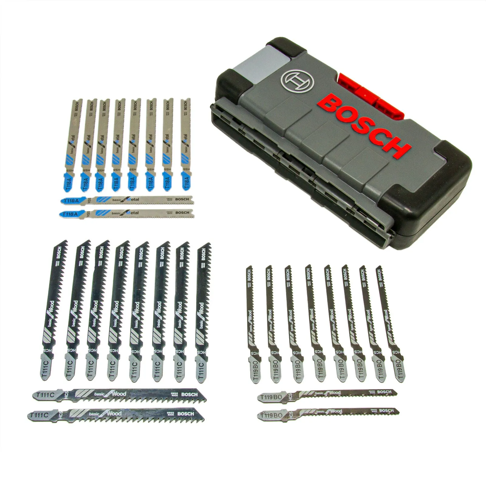 Stichsägeblatt Set 30 tlg., Holz & Metall, ToughBox Basic